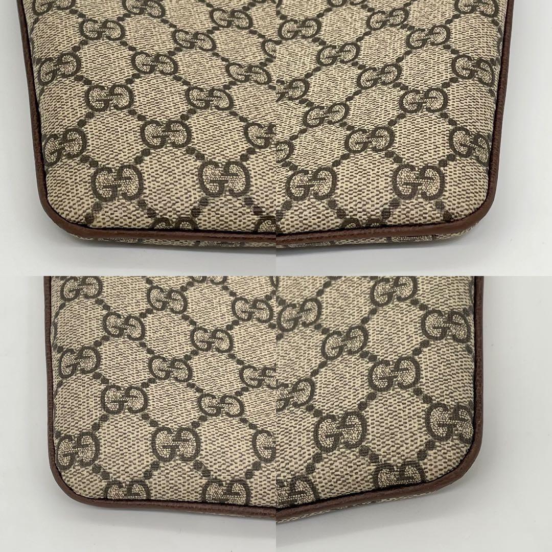 【美品】グッチ クラッチバッグ GGスプリーム マーモント オフィディア PVC