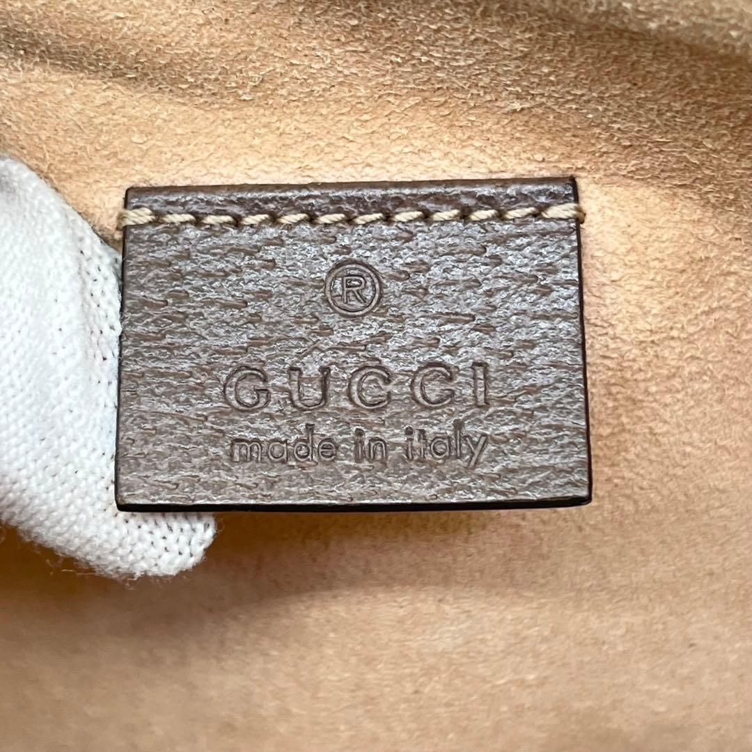 【美品】グッチ クラッチバッグ GGスプリーム マーモント オフィディア PVC