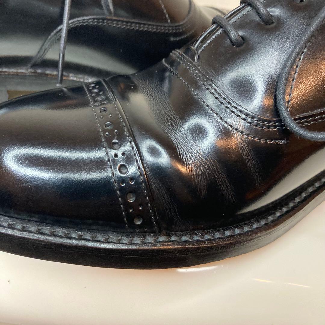 【美品】リーガル REGAL ストレートチップ パンチドキャップトゥ