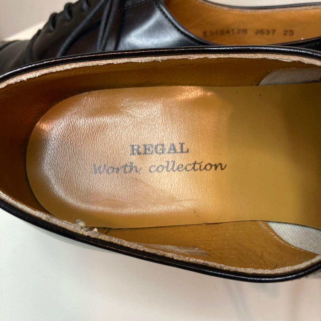 【美品】リーガル REGAL ストレートチップ パンチドキャップトゥ