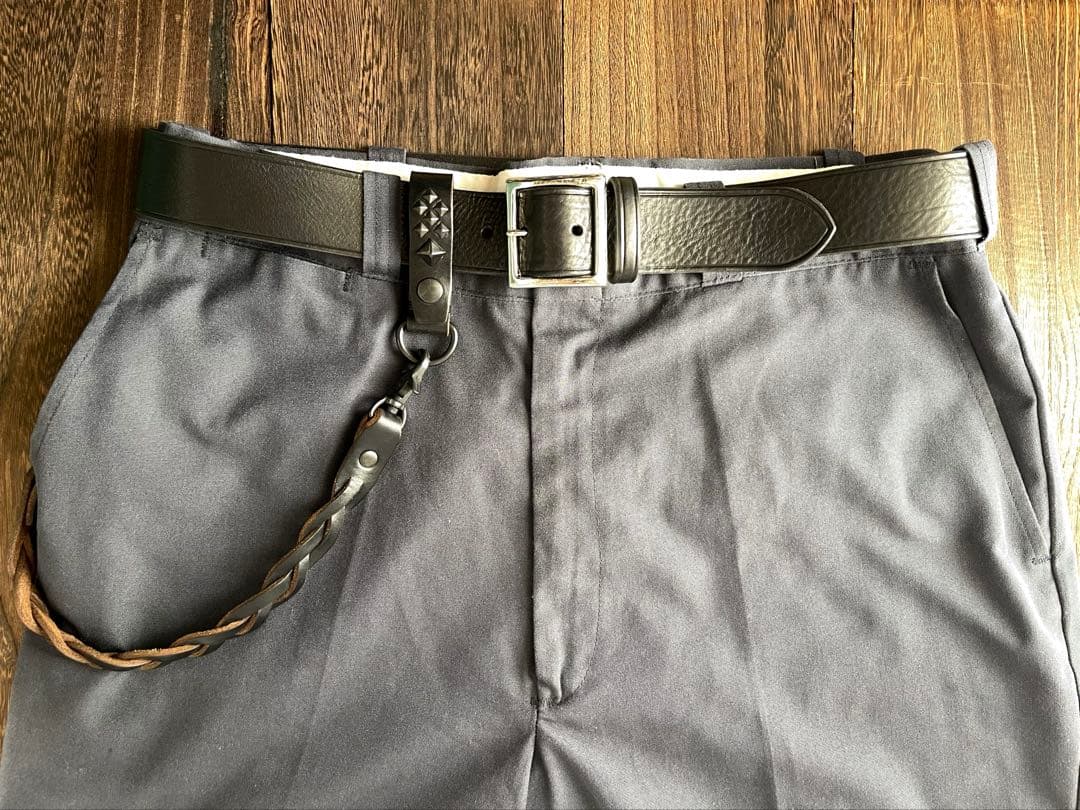 編み込みレザーウォレットコード　TYPEB クロムエクセル　黒染　HTC RRL