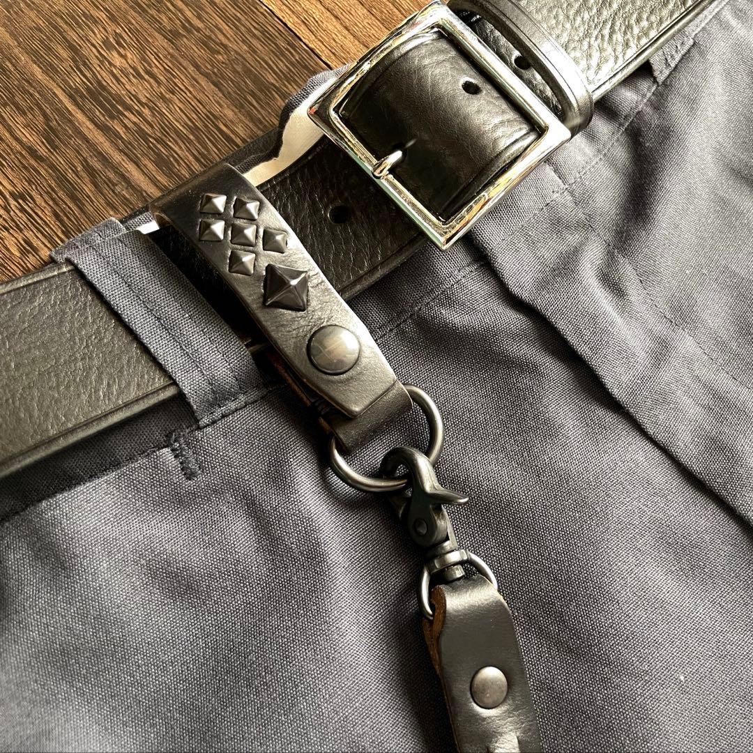 編み込みレザーウォレットコード　TYPEB クロムエクセル　黒染　HTC RRL