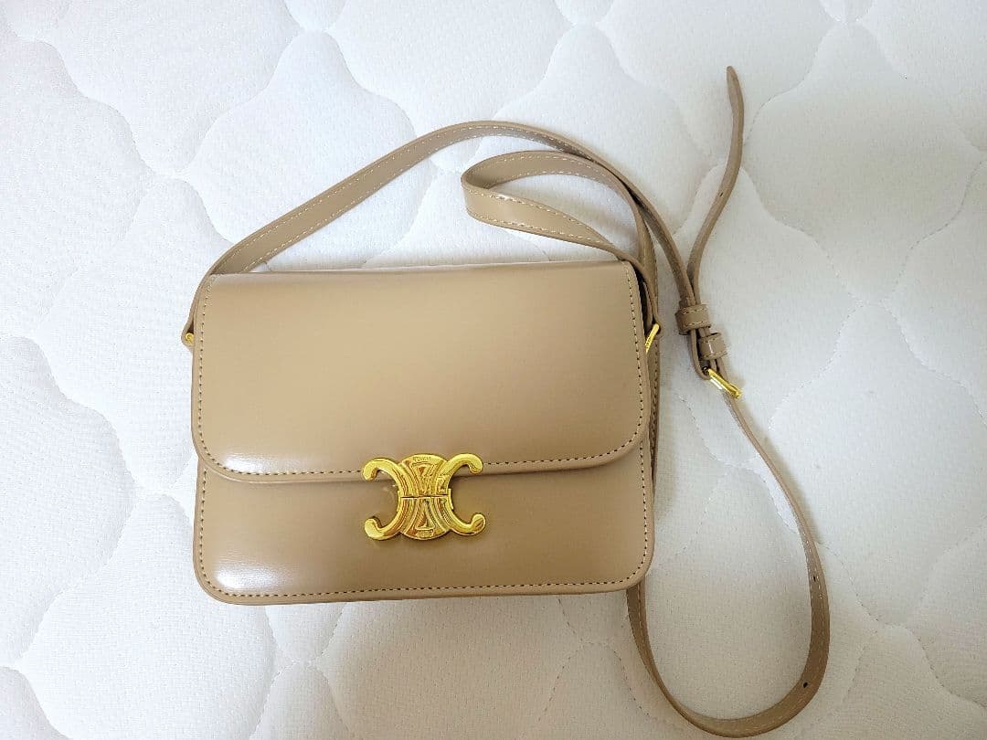 CELINE セリーヌ ベージュ ショルダーバッグ