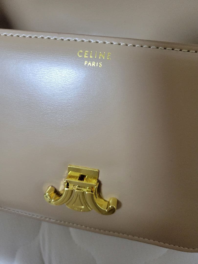 CELINE セリーヌ ベージュ ショルダーバッグ