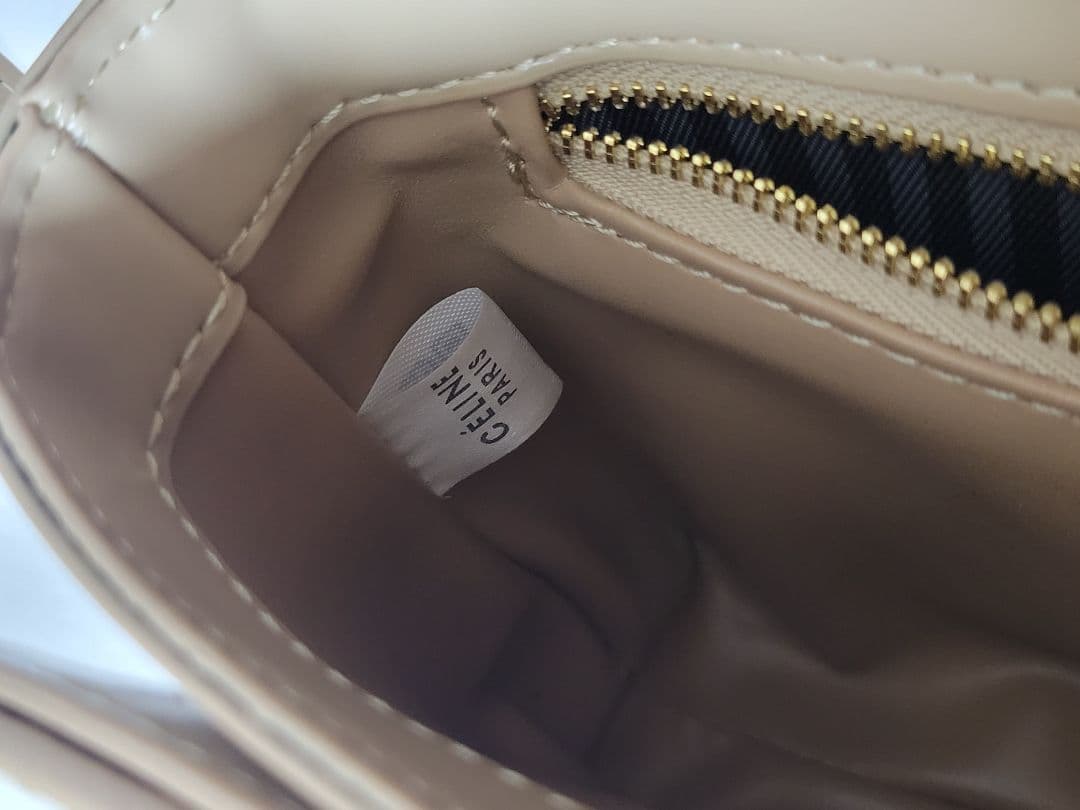 CELINE セリーヌ ベージュ ショルダーバッグ