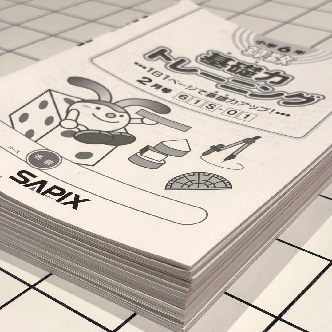 2026年受験　SAPIXサピックス 6年算数 基礎力トレーニング全12冊