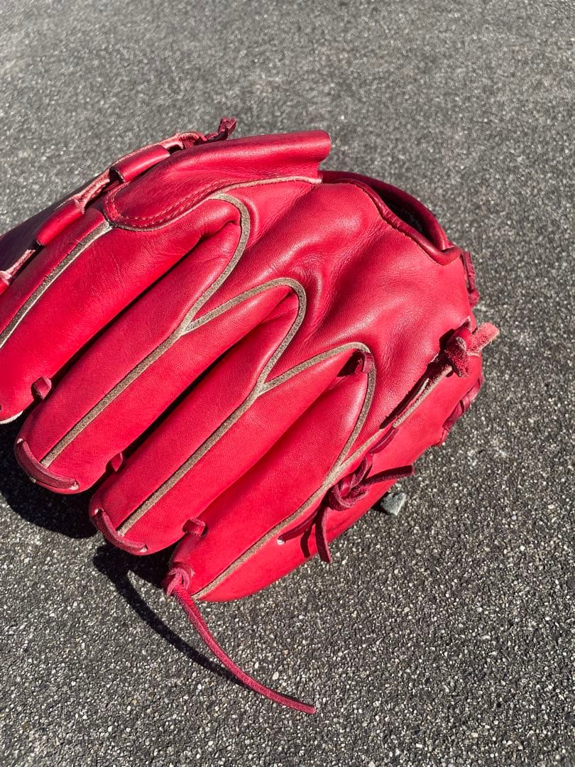 Mizuno Global Elite 軟式グローブ レッド オーダー