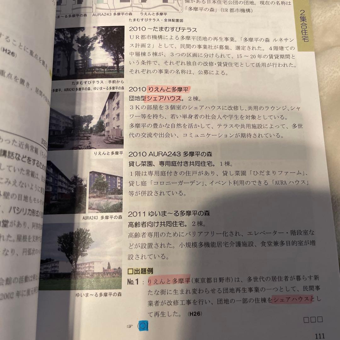 総合資格　一級建築士テキスト、トレトレ、作品集