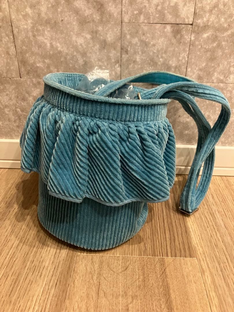 セツコサジテール コーデュロイ フリル ショルダーバッグ city