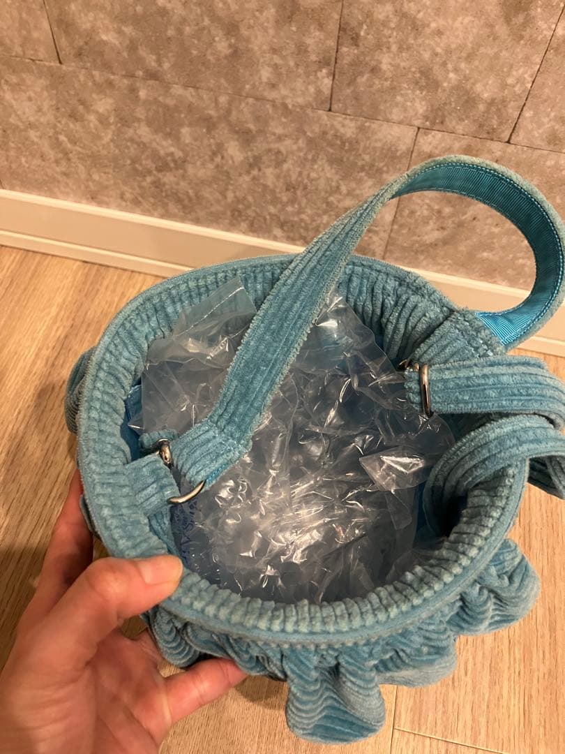 セツコサジテール コーデュロイ フリル ショルダーバッグ city