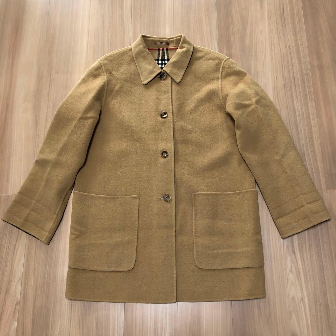 バーバリーズ　キャメル　チェスターコート　ノバチェック