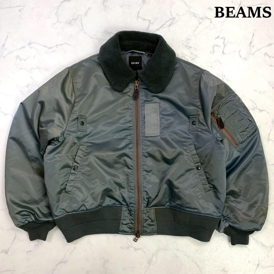美品★ BEAMS ワイドショートフィット B-15 ジャケット L　E051