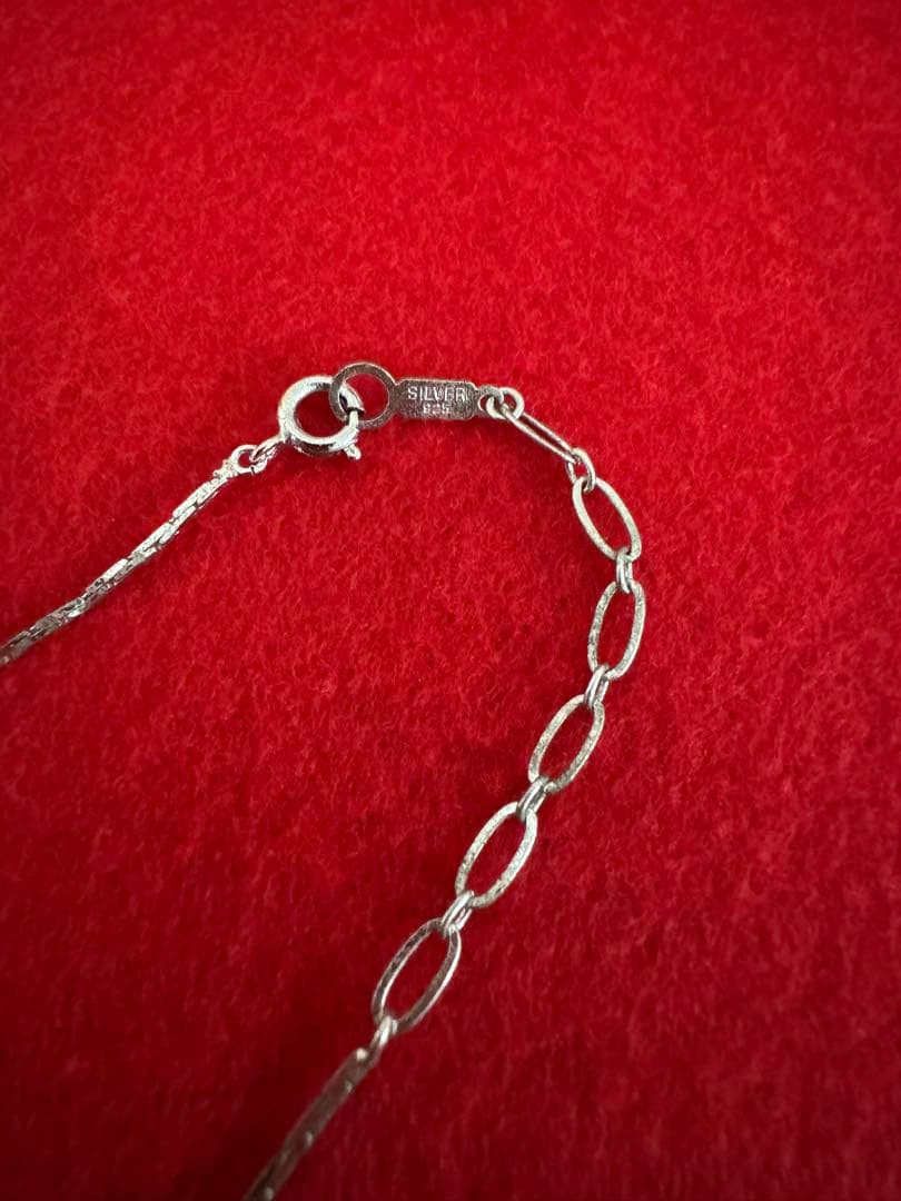 K18 シルバー パールリーフモチーフネックレス