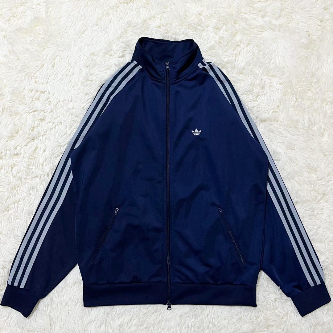 極美品 アディダス トラックジャケット ベッケンバウアー メンズM ネイビー