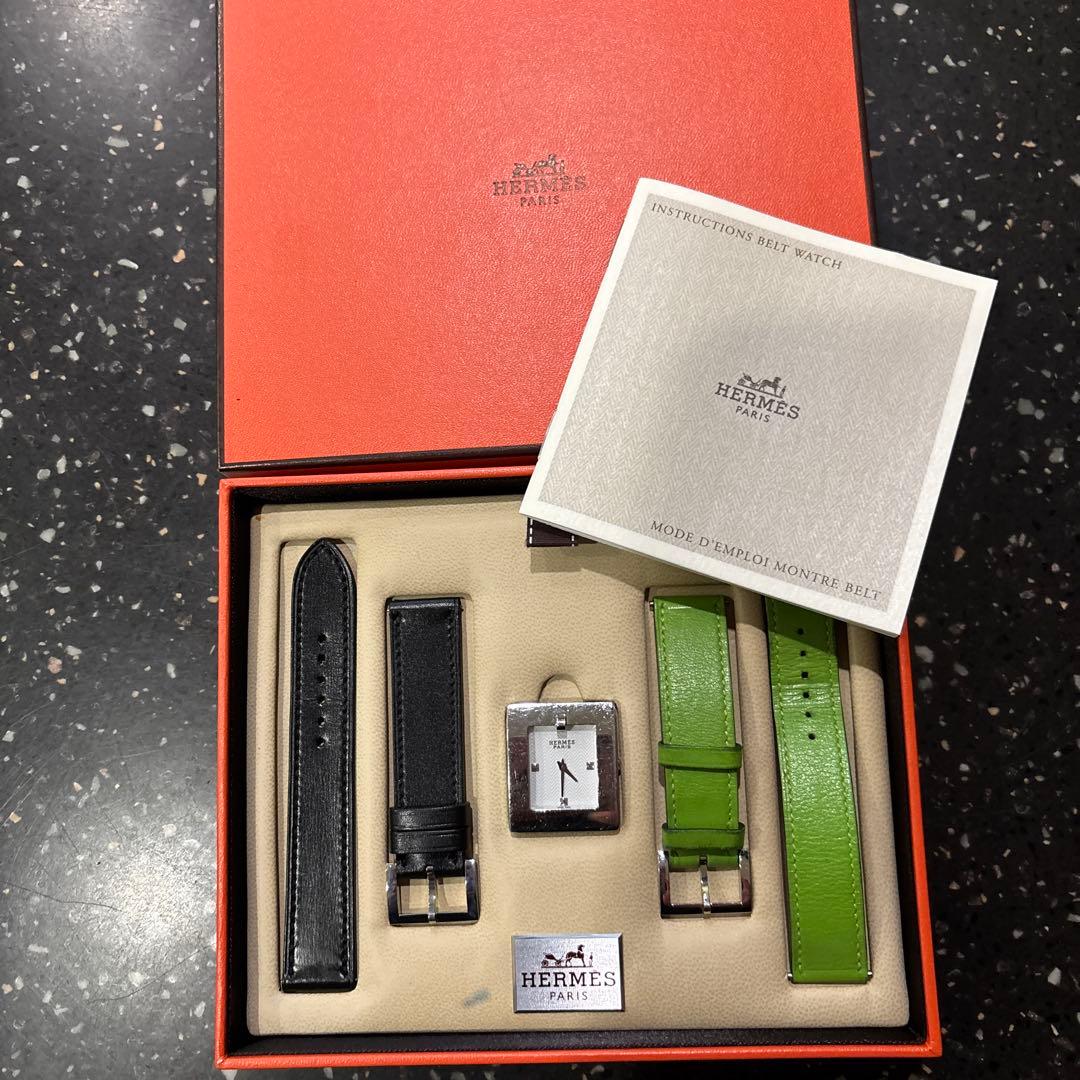 HERMES クォーツ腕時計 ストラップ付き