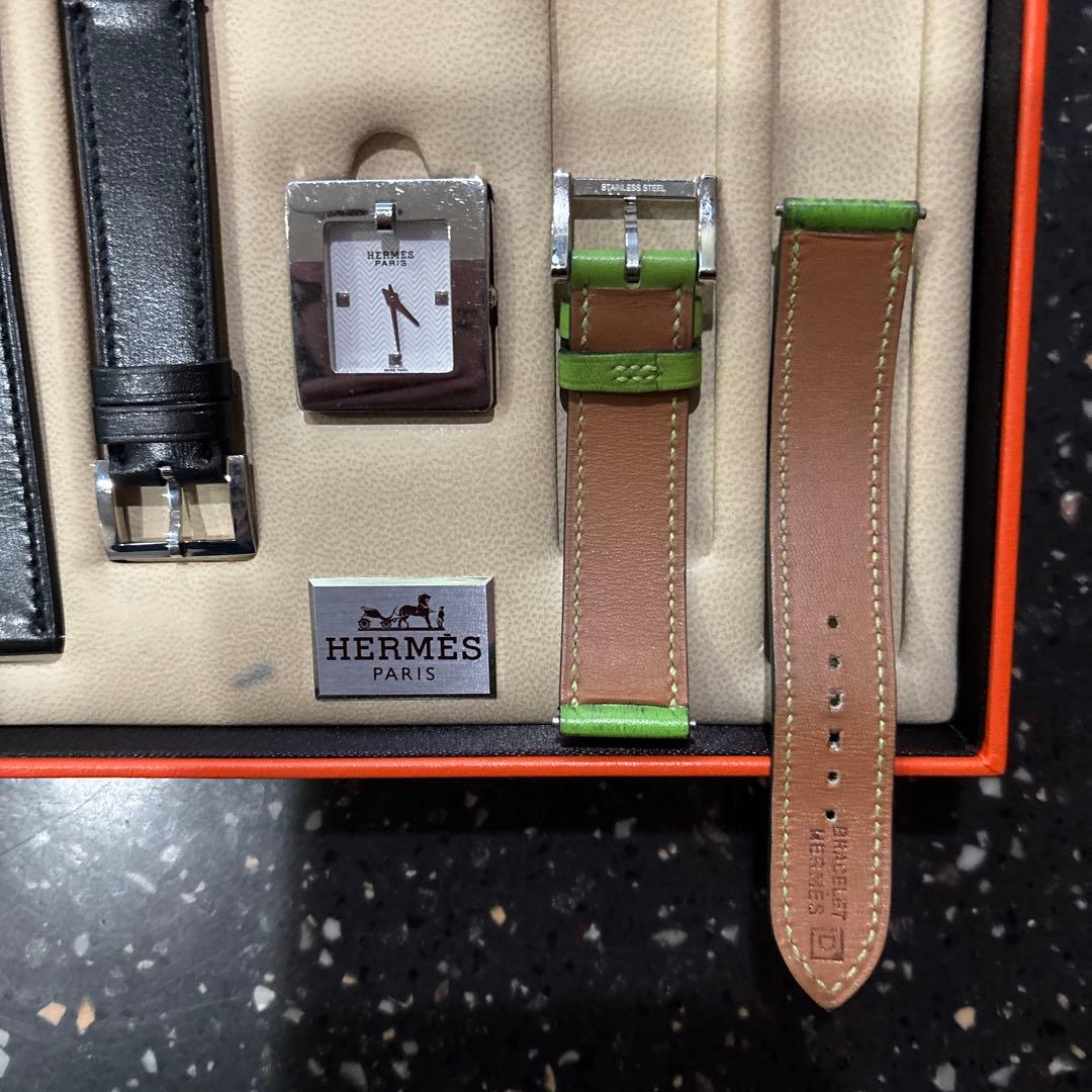 HERMES クォーツ腕時計 ストラップ付き