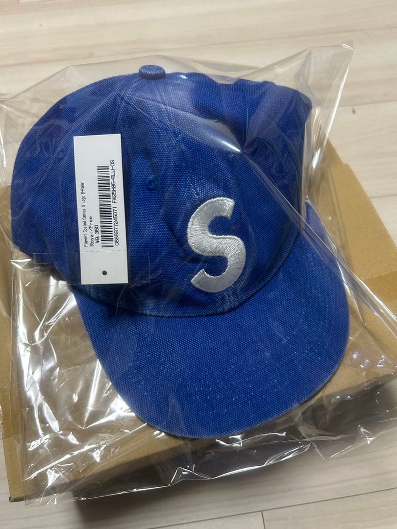 supreme Pigment Coated Canvas Sロゴキャップ