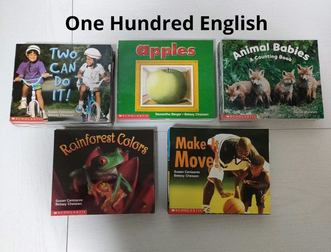 【絶版品】One Hundred English 英語絵本100冊　子供英語教材