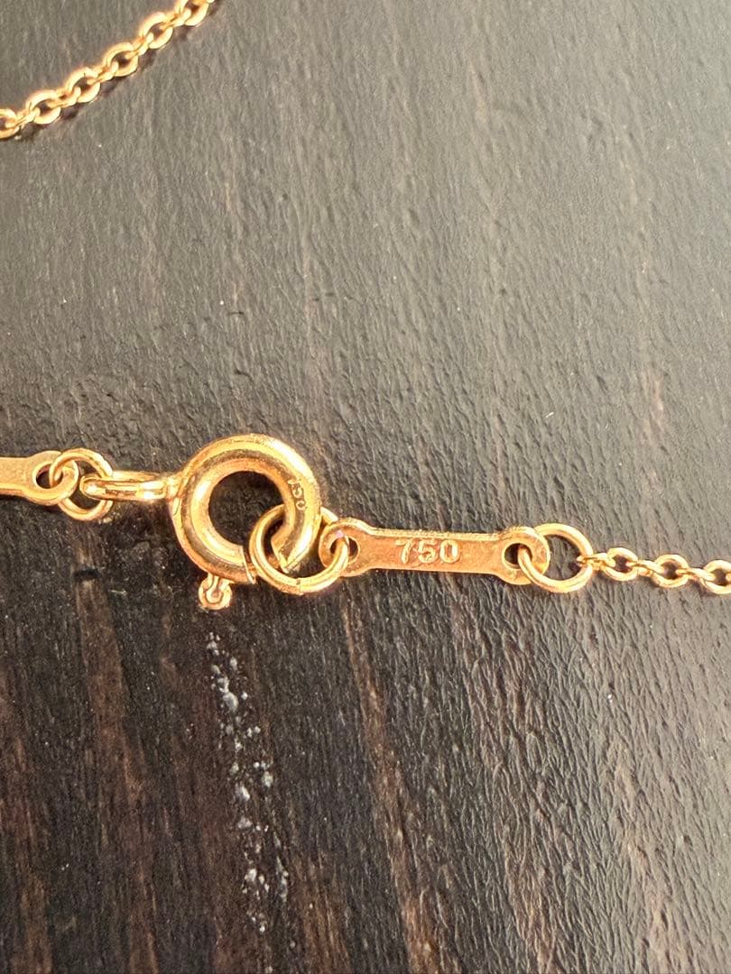 Tiffany K18ネックレスチェーン 43cm