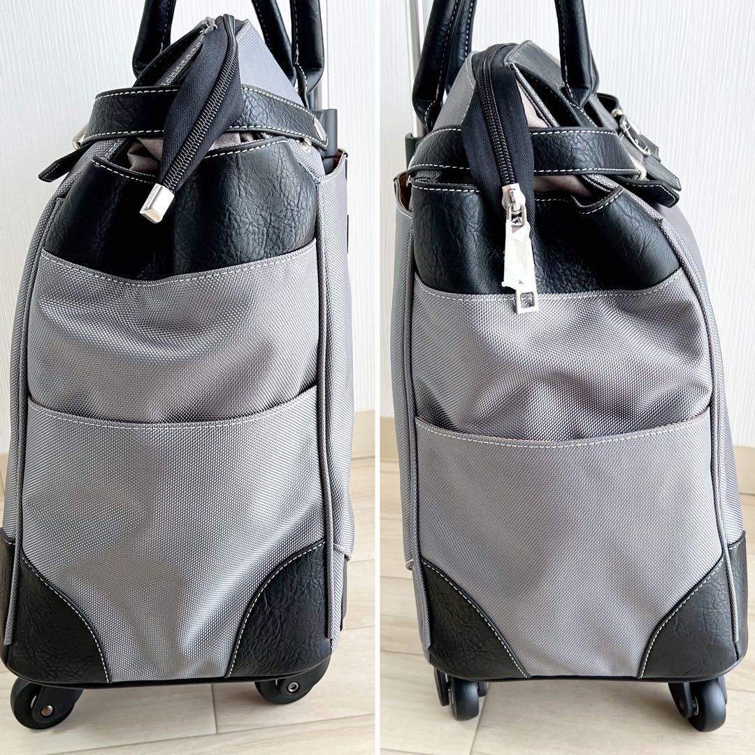 ABISTE 46L 4輪ソフトキャリーバッグ 機内持込可・ウォータープルーフ