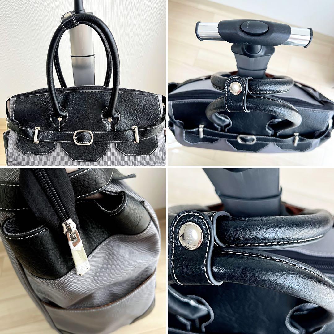 ABISTE 46L 4輪ソフトキャリーバッグ 機内持込可・ウォータープルーフ