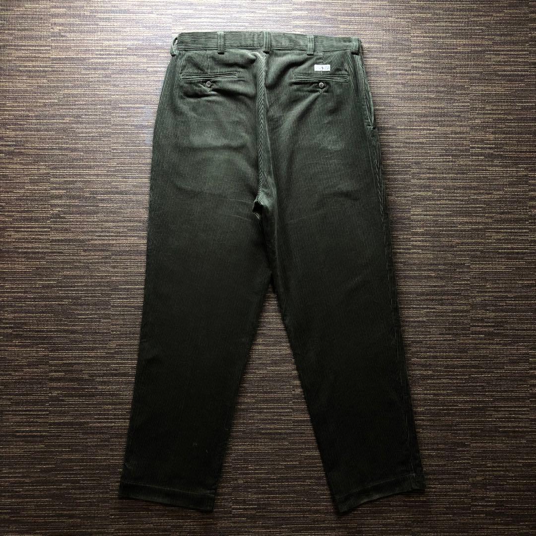 90s Polo Ralph Lauren カーキ　ツータック コーデュロイ