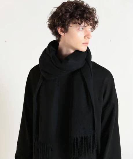 MB ULTIMATE FABRIC カシミア100%ストール ブラック