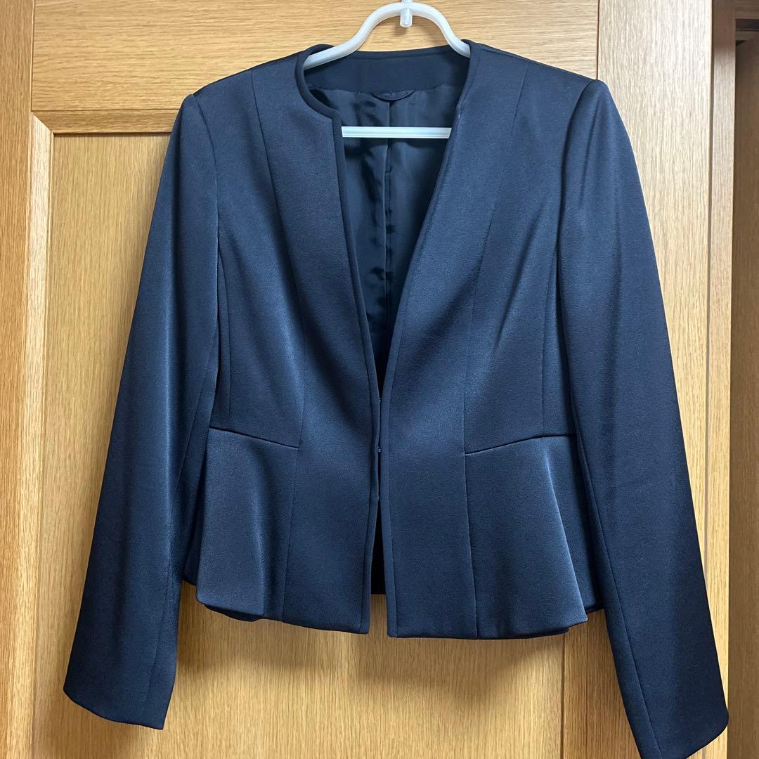 アナイ　トリアセサテン　ペプラムラムジャケット38