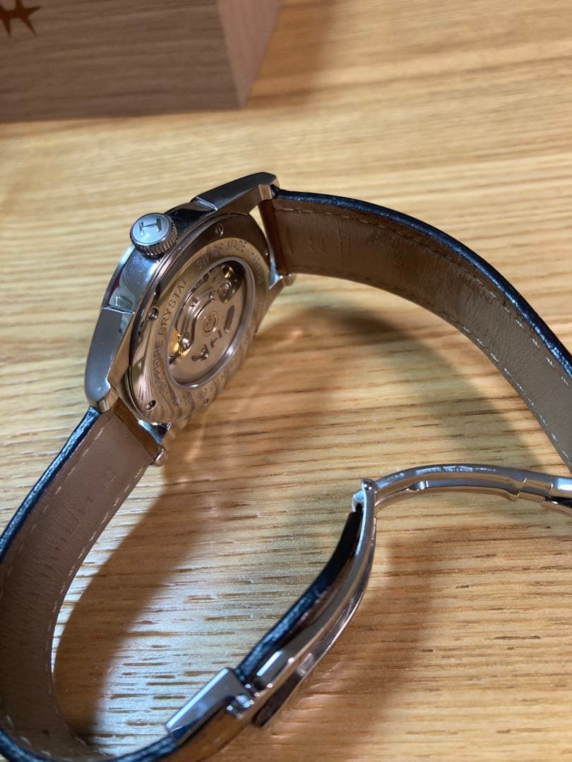 Hamilton 自動巻き 腕時計 シルバー/ブラウン