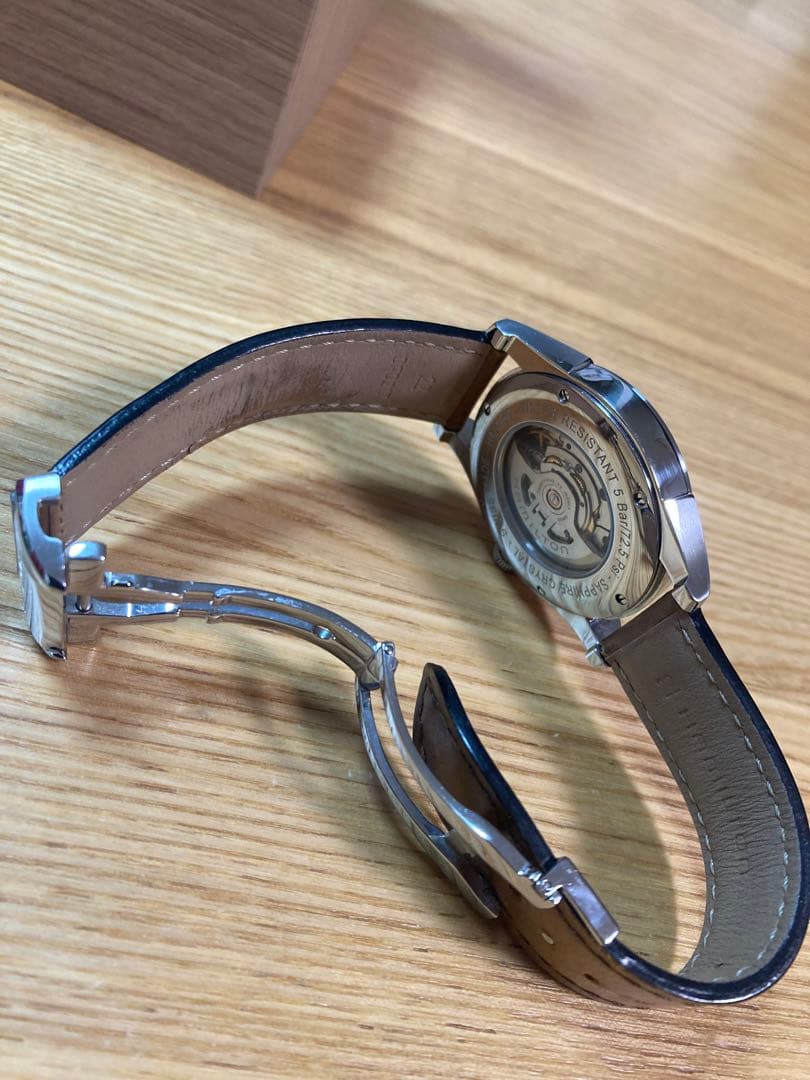 Hamilton 自動巻き 腕時計 シルバー/ブラウン