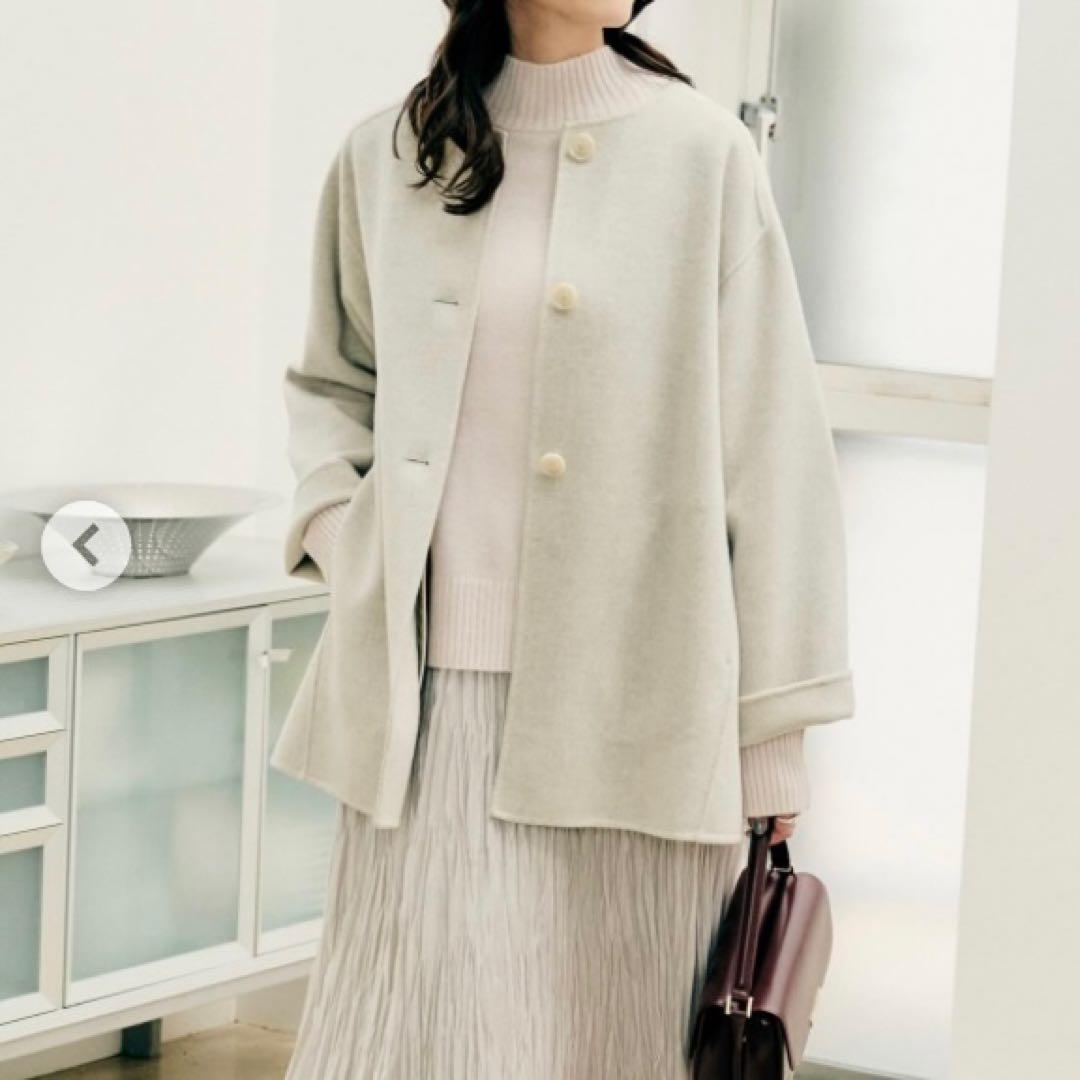 極美品♡ アンタイトル ミディ丈 軽やか セミラグランリバー コート 今季