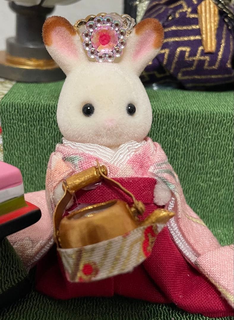 雛人形 二段飾り シルバニア赤ちゃん ケース入り