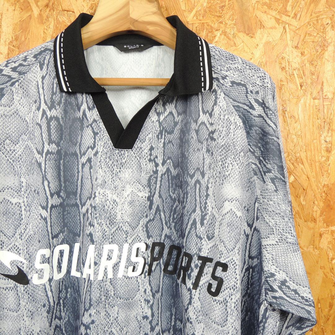 SOLARIS SPORTS ヘビ柄　長袖　ゲームシャツ　美品　サイズ2