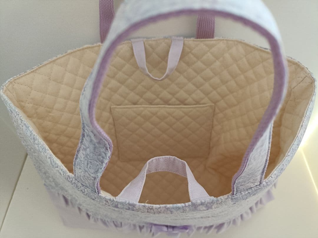 入園入学6点セット リバティチャイブ使用 フリル リボン ハンドメイド おまけ付