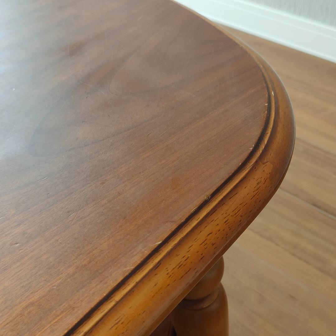 チターノ　カリモク　センターテーブル　棚付き　天然木