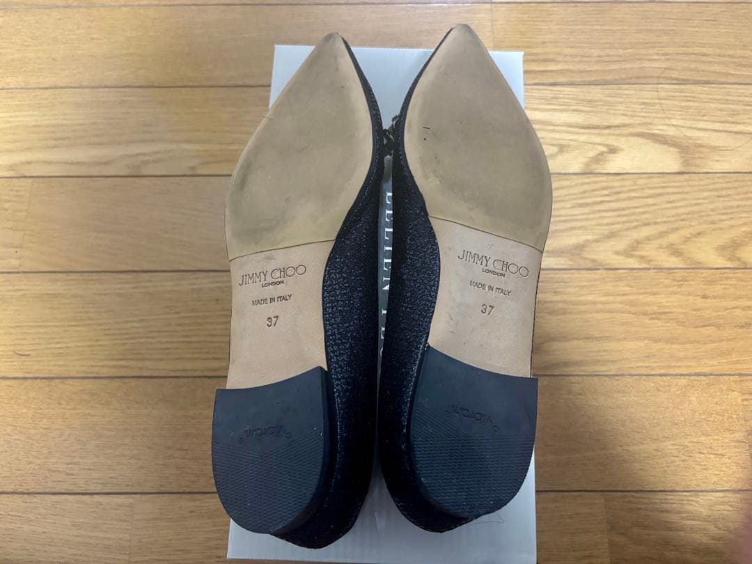 【Yuukaさん専用】JIMMY CHOO ブラックフラットシューズ 37