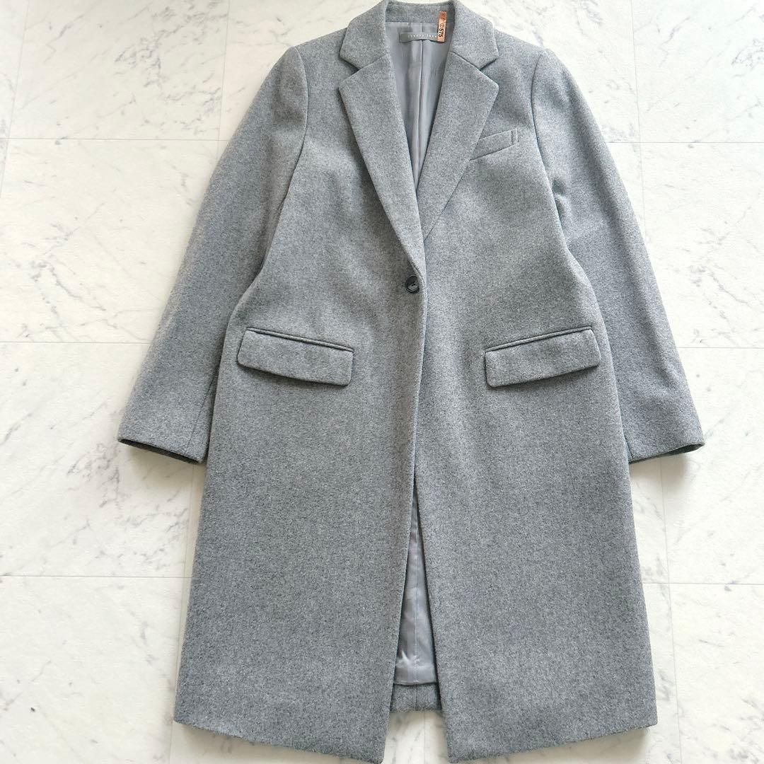 美品　theory luxe セオリーリュクス ウールコート グレー