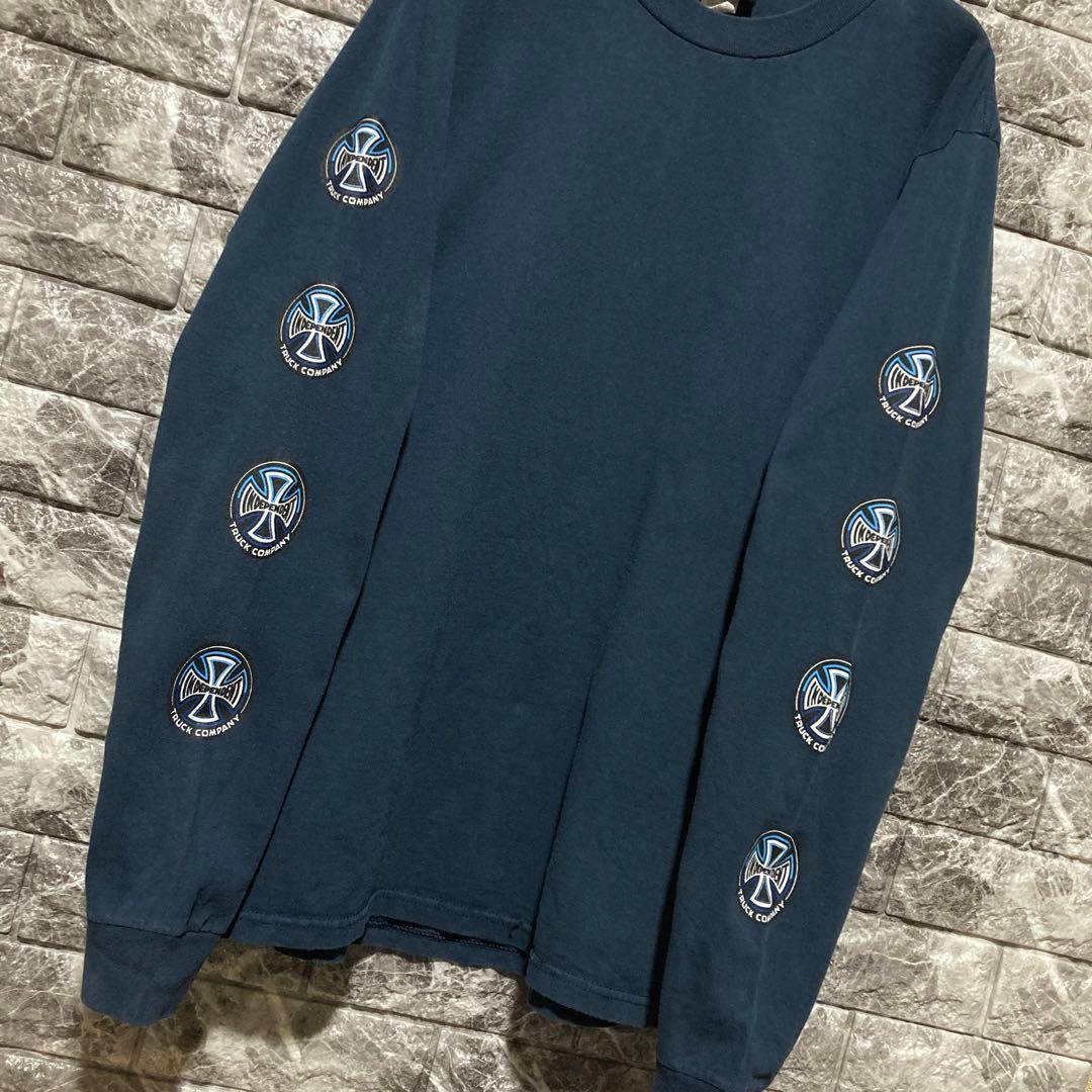 INDEPENDENT ロンT ネイビー インディペンデント スケーター M