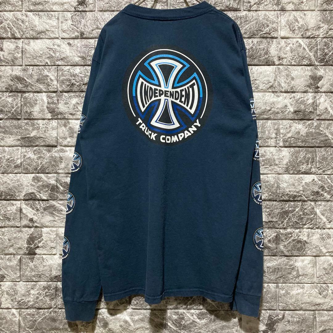 INDEPENDENT ロンT ネイビー インディペンデント スケーター M