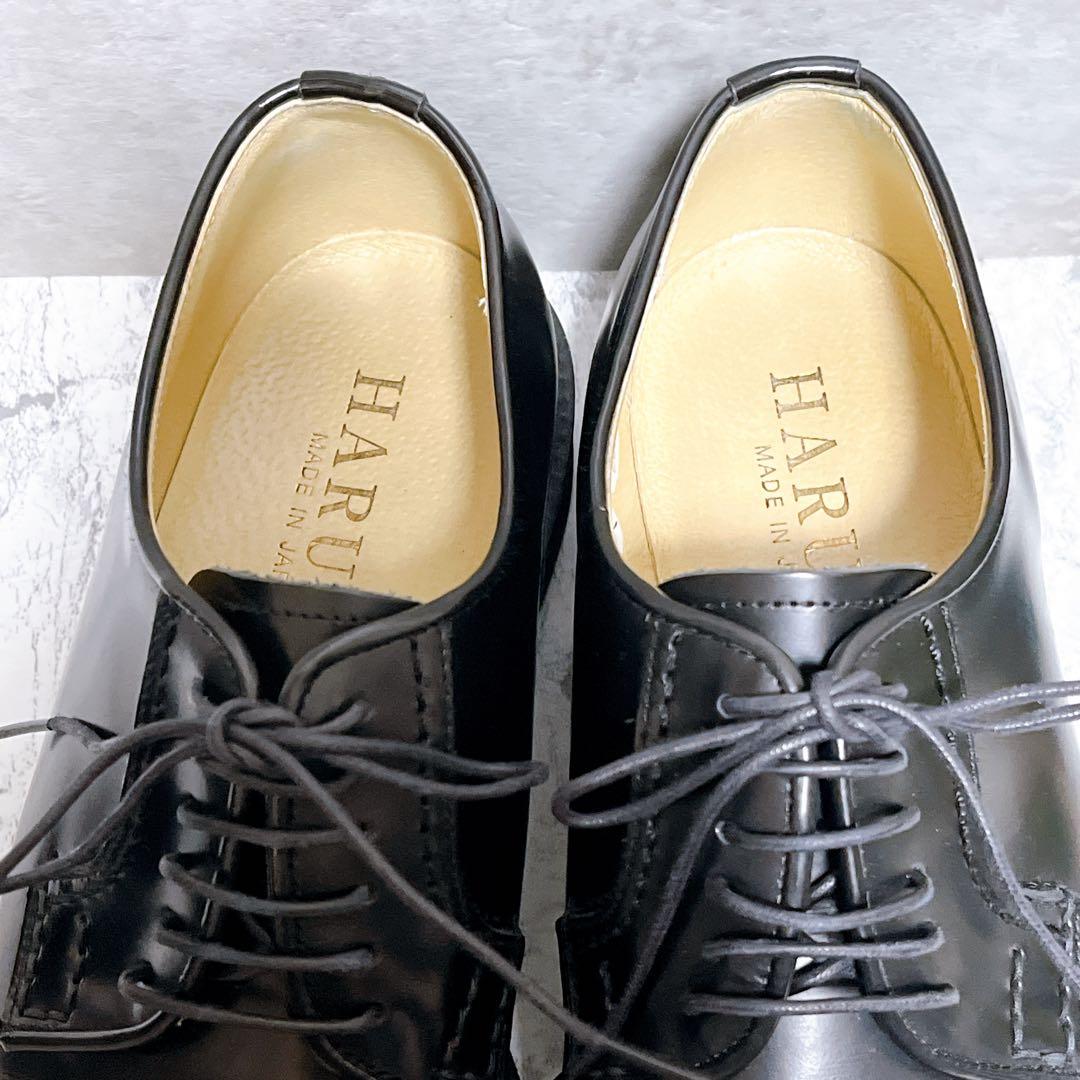 【HARUTA ハルタ】ドレスシューズ 革靴 黒 24.5 フォーマル 美品