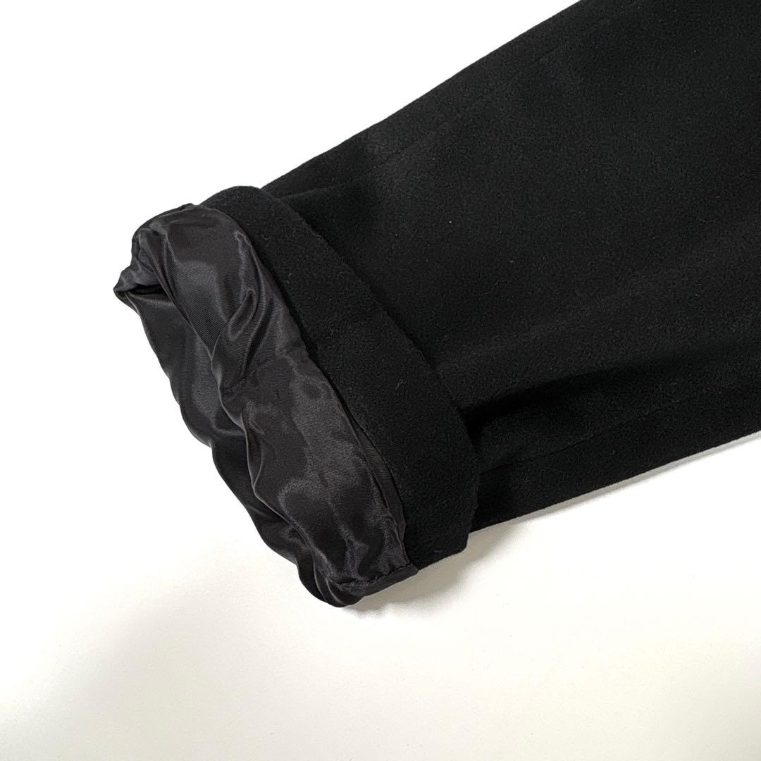 新品　カシミヤ　ロングコート　黒　ブルーフォックス　ファー　2way 13号