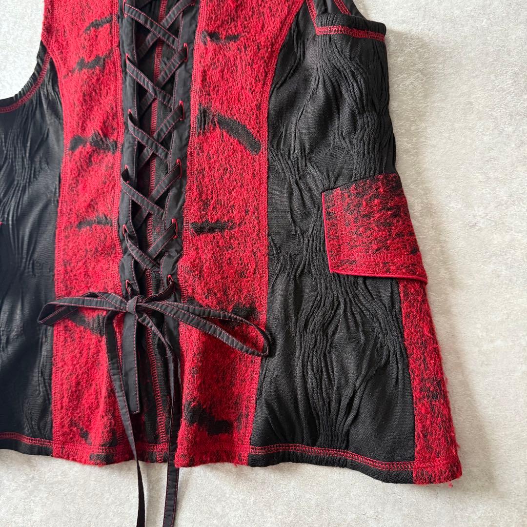 【レア】EIKO KONDO エイコ コンドウ バックレースアップ ベスト