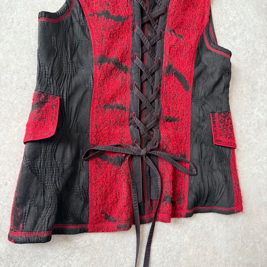 【レア】EIKO KONDO エイコ コンドウ バックレースアップ ベスト