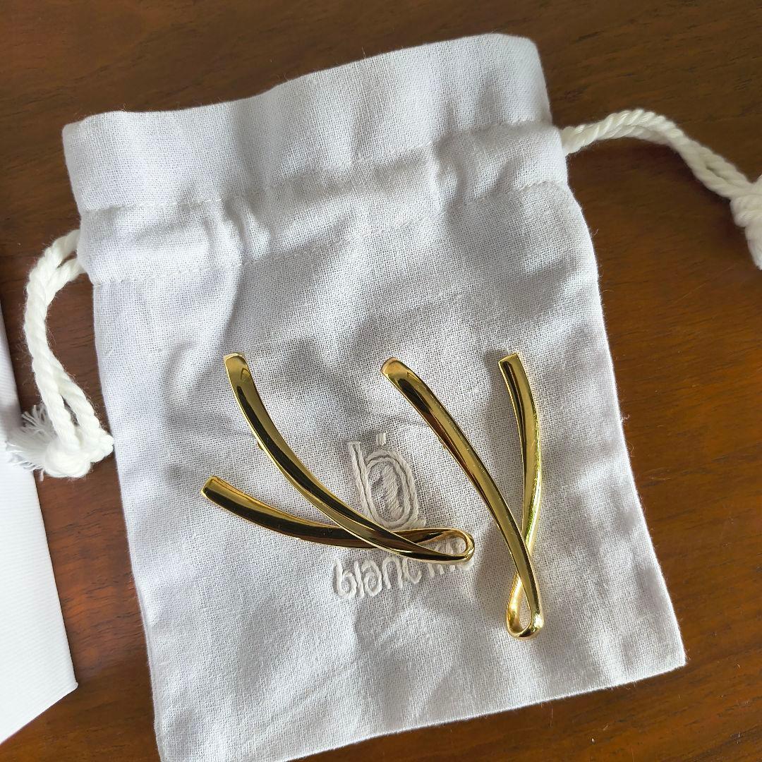 blanc iris│ピアス ゴールド美品