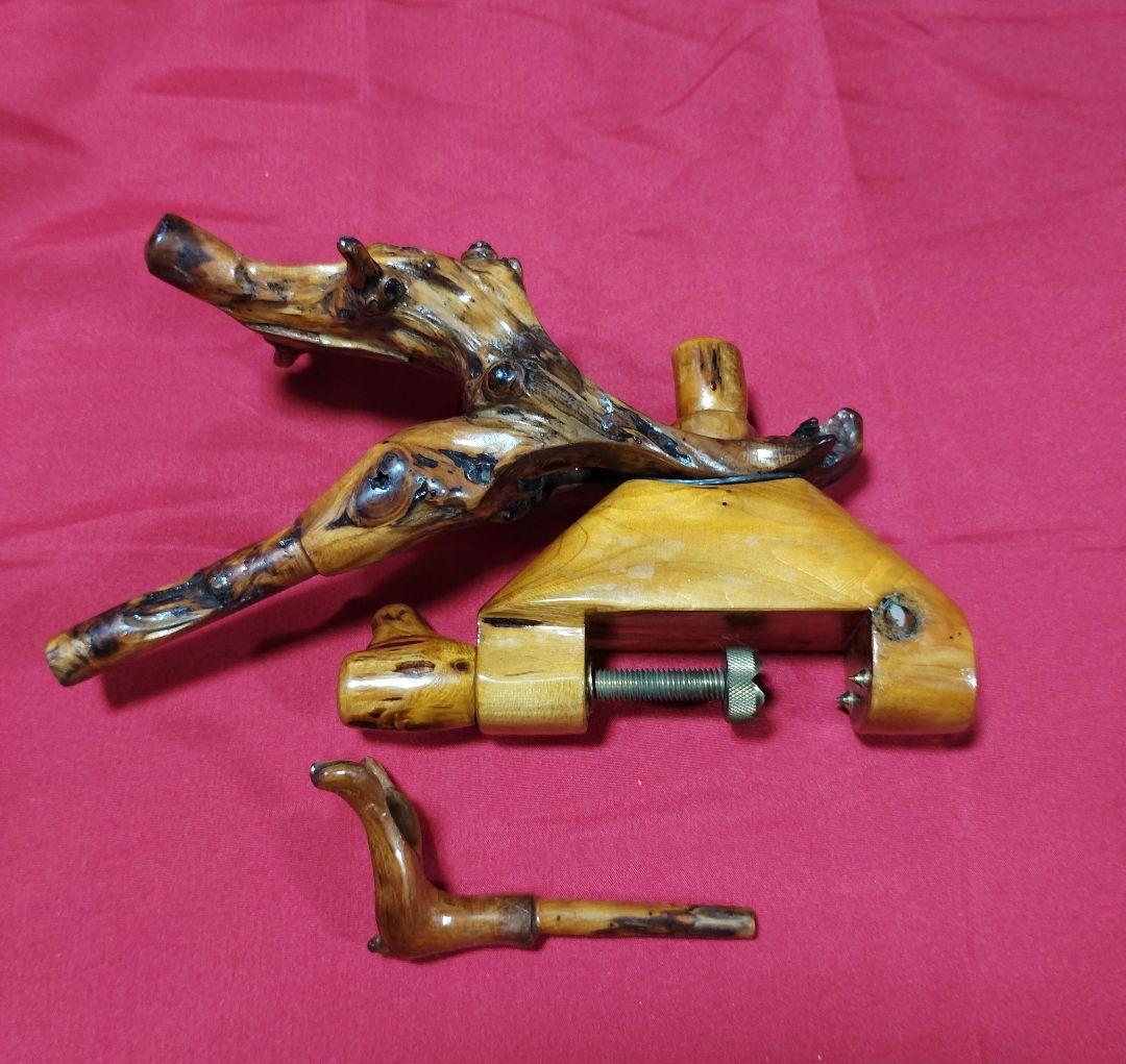 ヘラブナ釣り☆立ち枯れ杜松 万力☆竿枕付き94