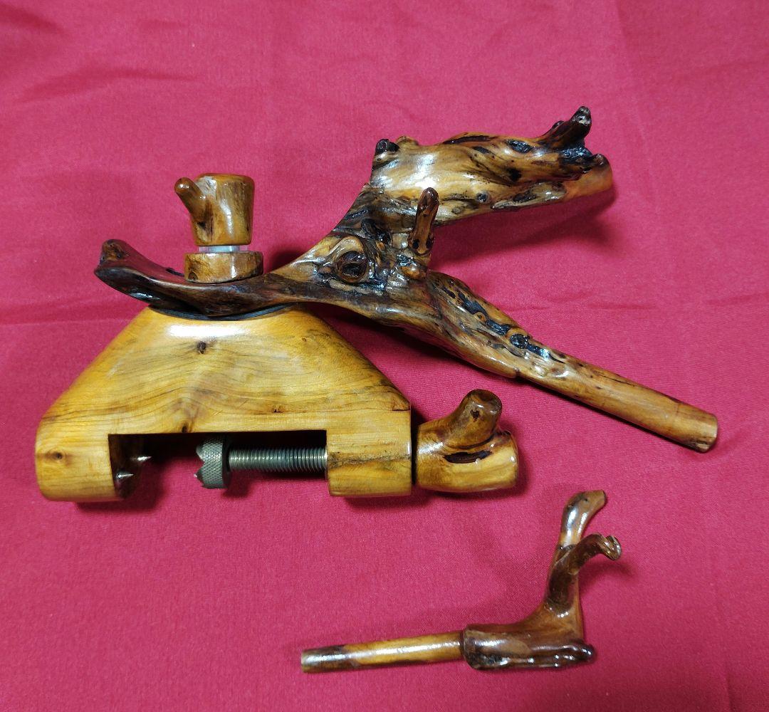 ヘラブナ釣り☆立ち枯れ杜松 万力☆竿枕付き94