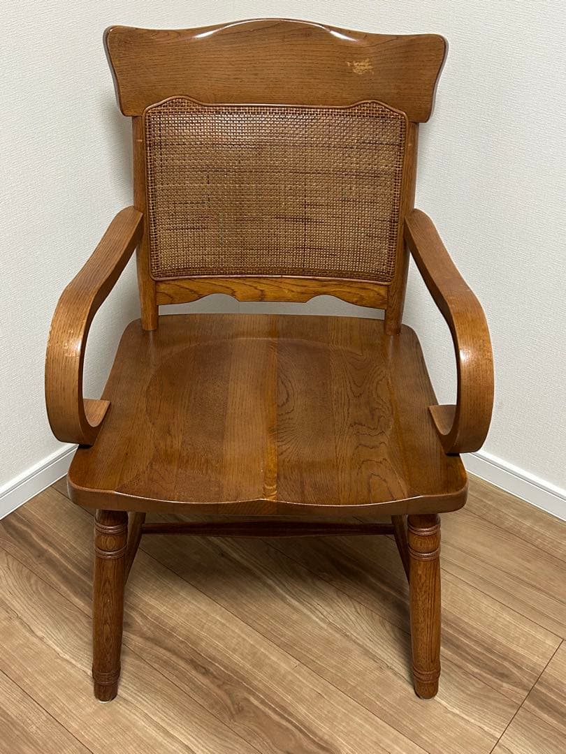 最終値下げ　KASHIWA / 柏木工 木製 アームチェア ダイニングチェア ①