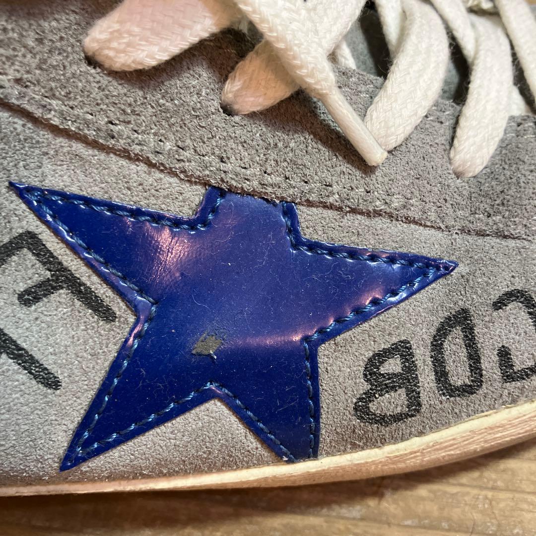 GGDB グレー 落書き スエード スニーカー FRANCY