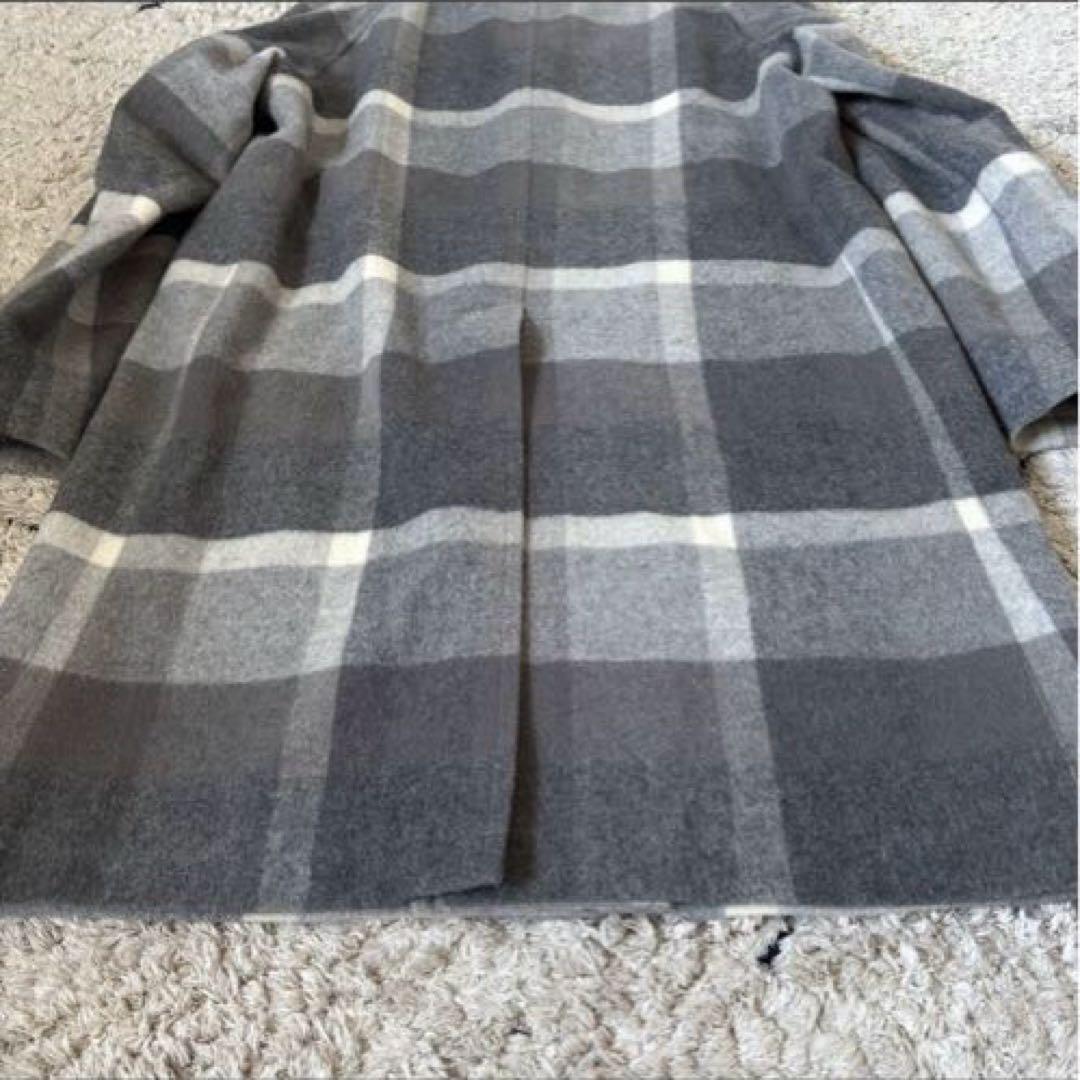 【美品✨】ブラックレーベルクレストブリッジ　チェスターコート　ウール　チェックＬ