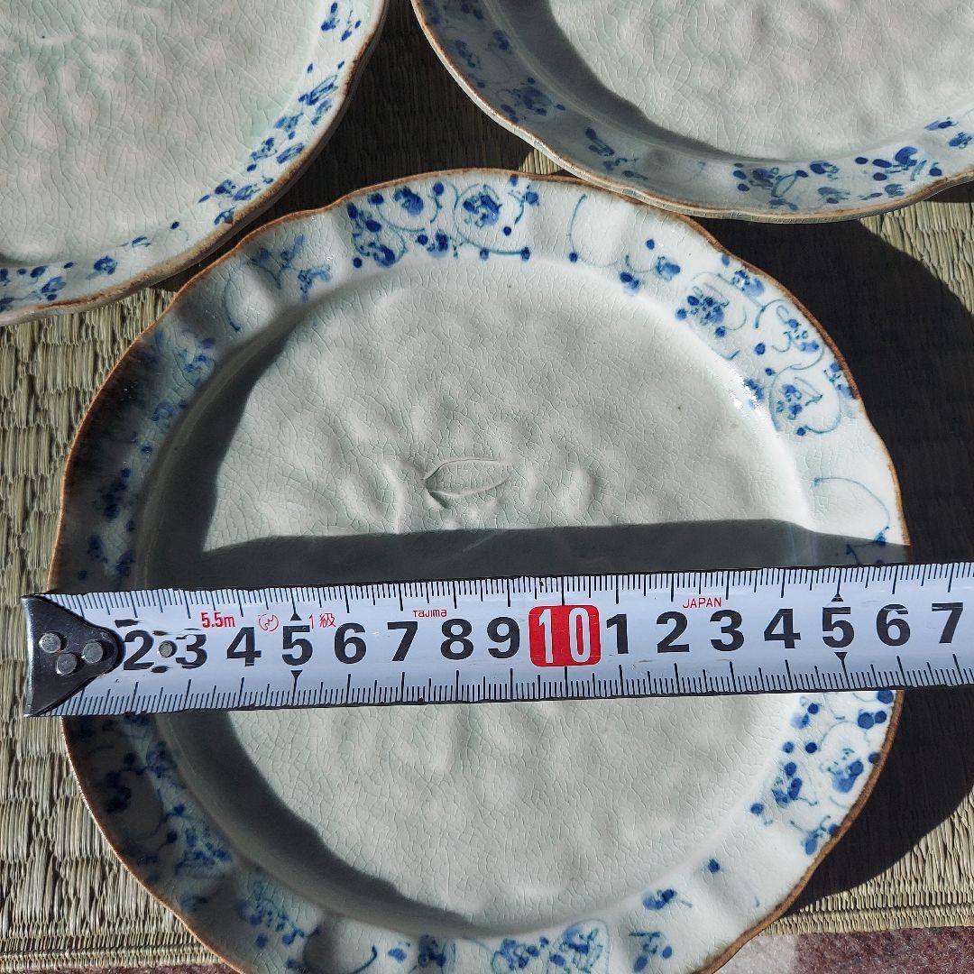 2606mk様用　石井桃子　花唐草　輪花皿　鹿　器　2枚　新品未使用品